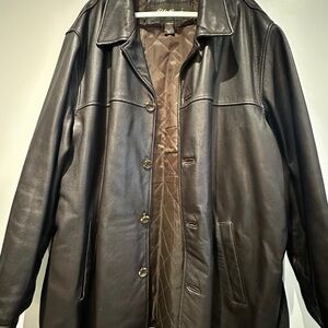 Eddie Bauer brown Leather Jacket